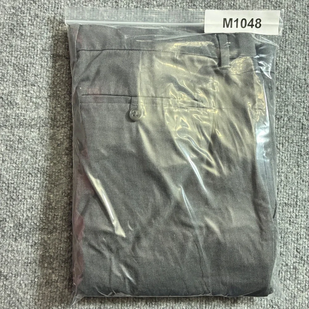 Banana‎ Republic Straight Fit Pants Mens 36x34 Gray Cotton Chinos
